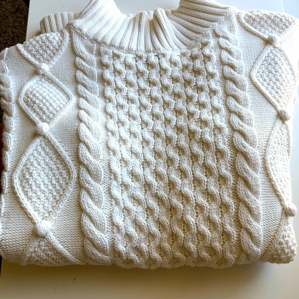 J. CREW cable knit sweater